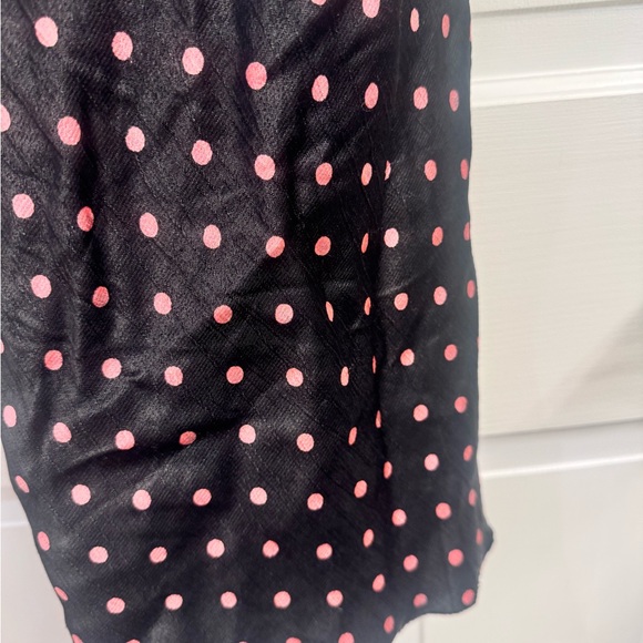 bec + bridge Black Dress with Pink Polka Dots - Picture 3 of 15